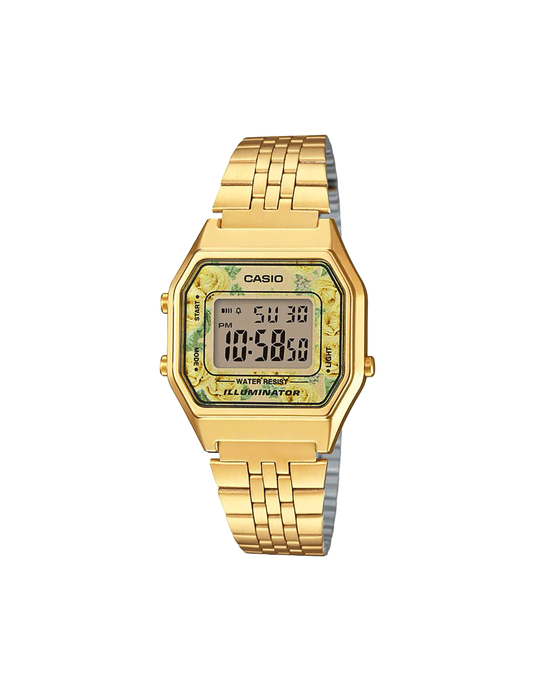 Casio Vintage Series Digital Gold Dial Unisex-Adult Watch-D207 - Kamal Watch Company