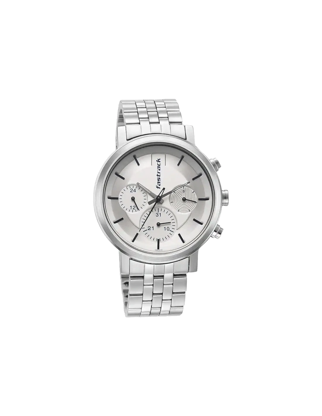 3287SM01 FASTRACK TICK TOCK WHITE DIAL WATCH FOR GUYS - Kamal Watch Company