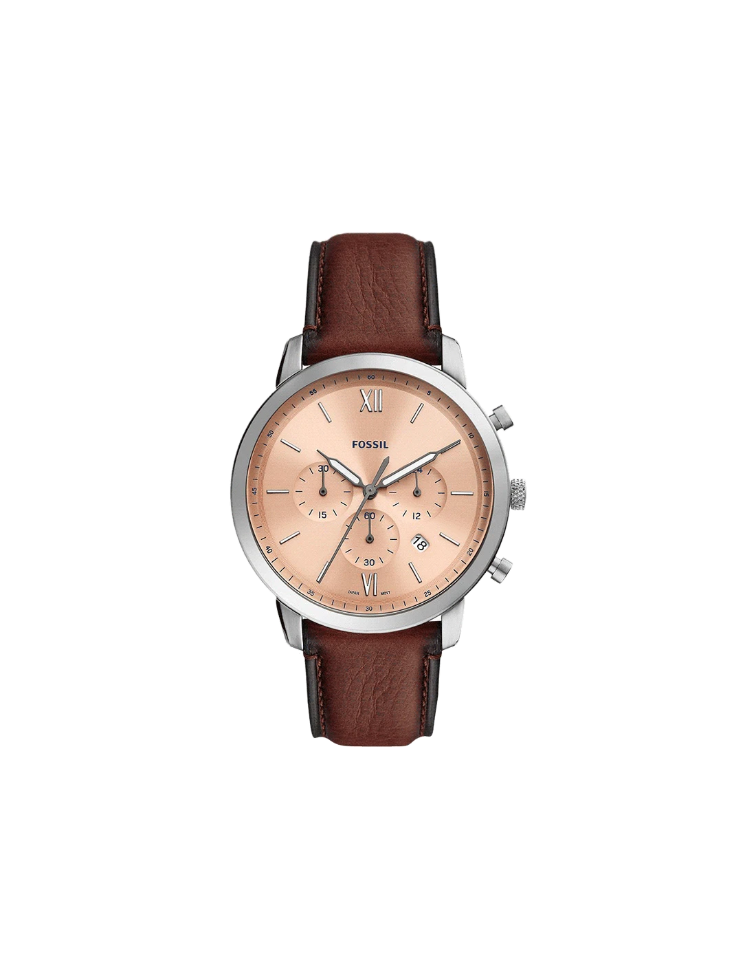 Neutra Chronograph Medium Brown Eco Leather Watch FS5982