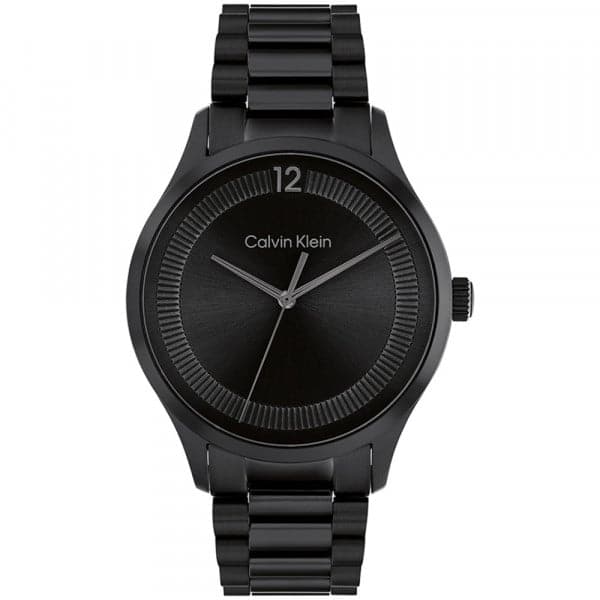 Calvin PVD and in 25200227 Klein Watch Black Iconic CK Steel