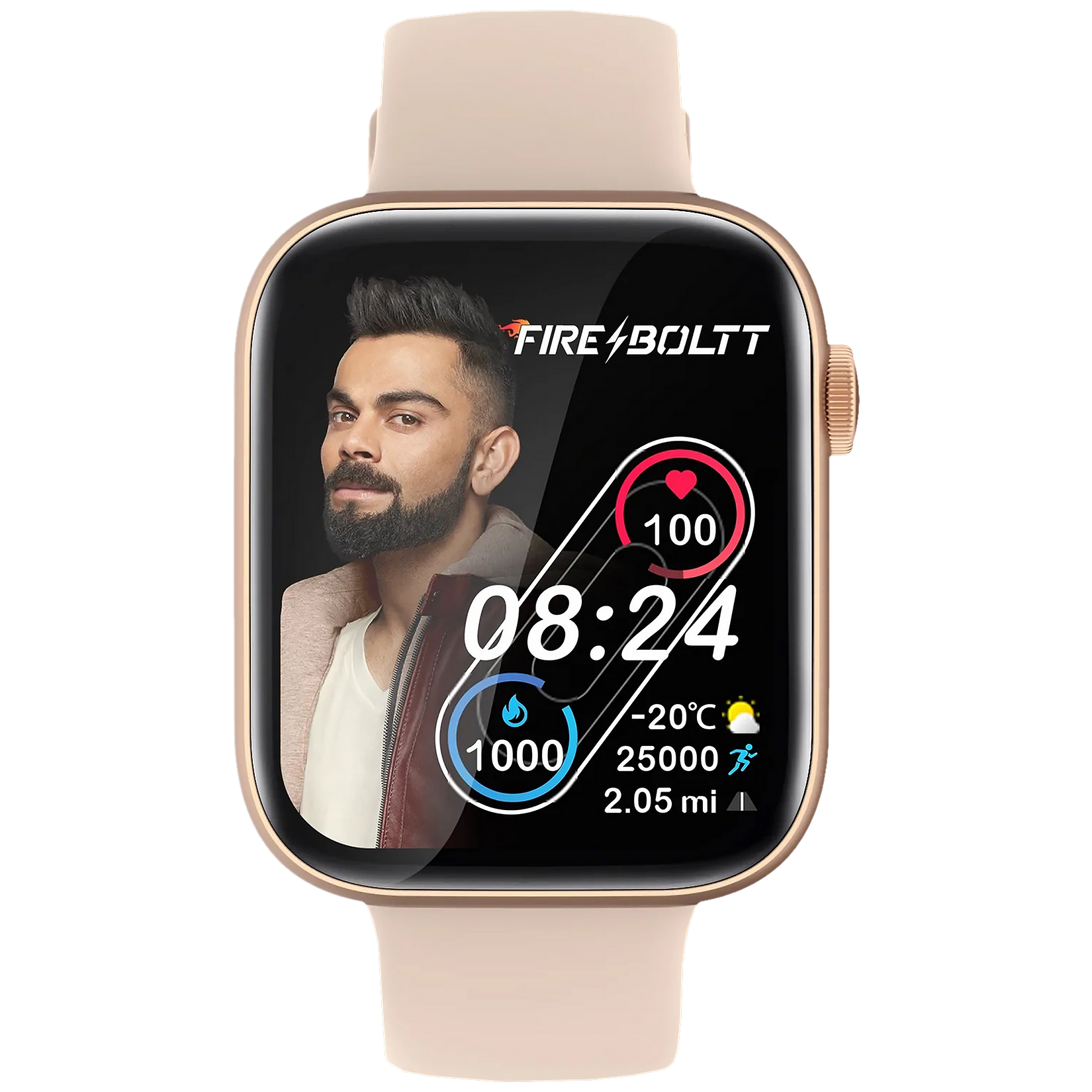 Fire-Boltt Ring 3 Smartwatch with Bluetooth Calling BSW043 GOLD - Kamal Watch Company