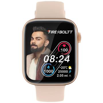 Fire-Boltt Ring 3 Smartwatch with Bluetooth Calling BSW043 GOLD - Kamal Watch Company