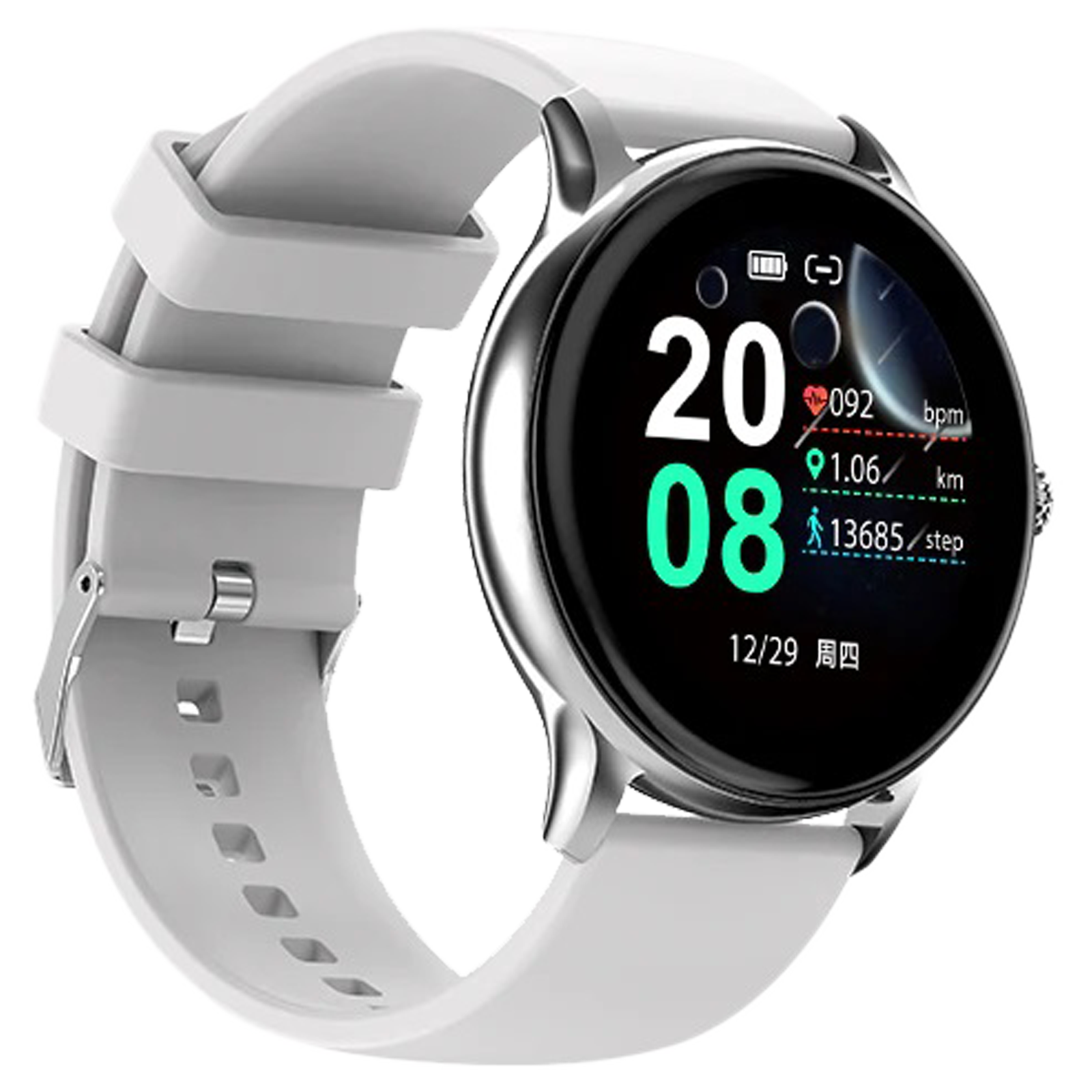 Fire-Boltt Hurricane Smartwatch BSW034 SILVER GREY - Kamal Watch Company