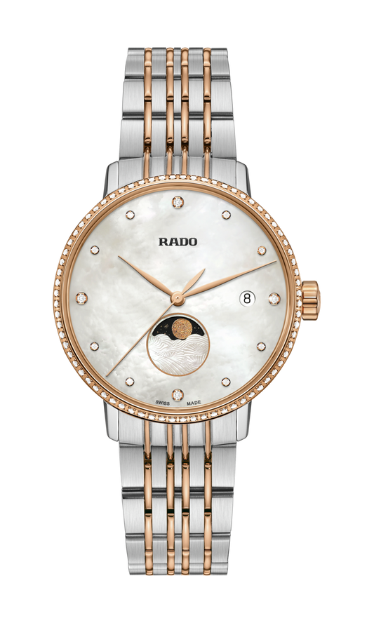 Rado Coupole Classic MOP Dial Moon Phase Women's Watch - Kamal Watch Company