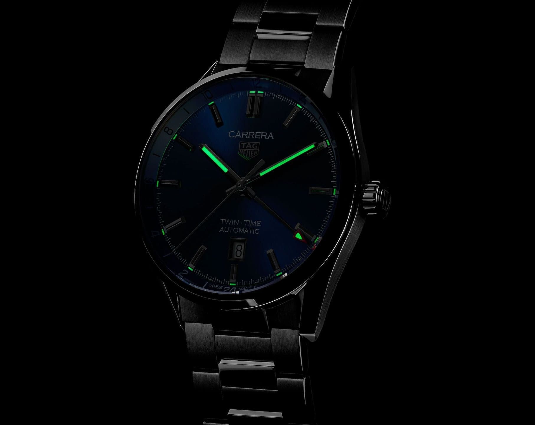 TAG HEUER Carrera Twin-Time WBN201A.BA0640 - Kamal Watch Company