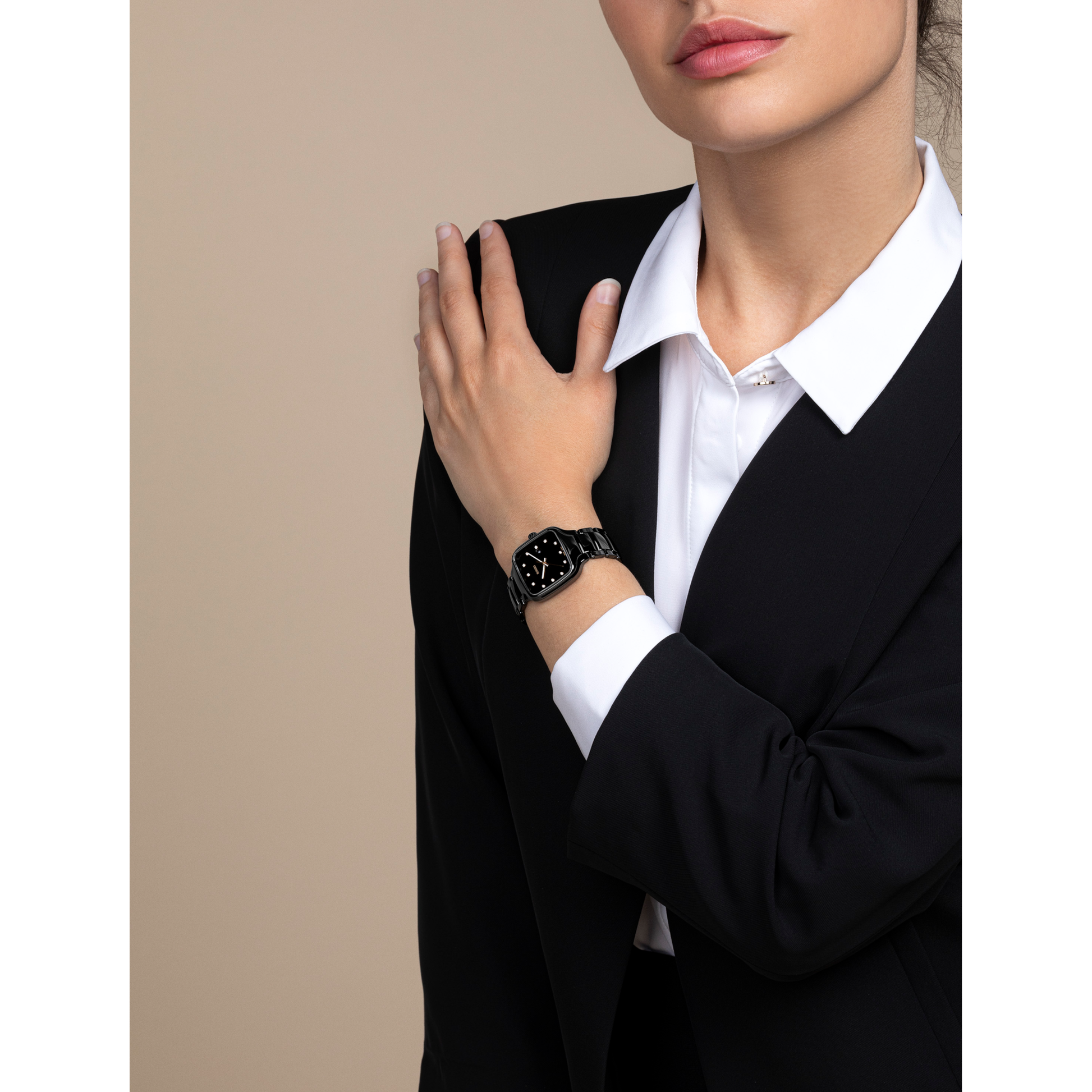Rado True Square Diamonds Ceramic Watch for Women - Kamal Watch Company