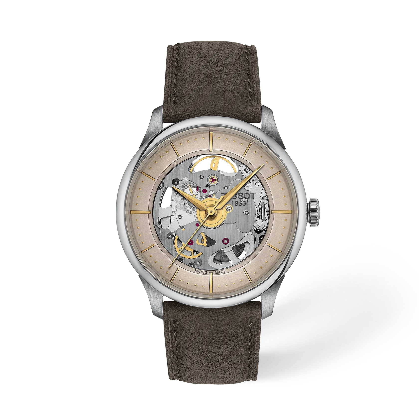 Tissot Chemin Des Tourelles Skeleton 39mm T139.836.16.261.00 Unisex Watch