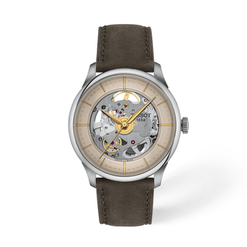 Tissot Chemin Des Tourelles Skeleton 39mm T139.836.16.261.00 Unisex Watch - front view