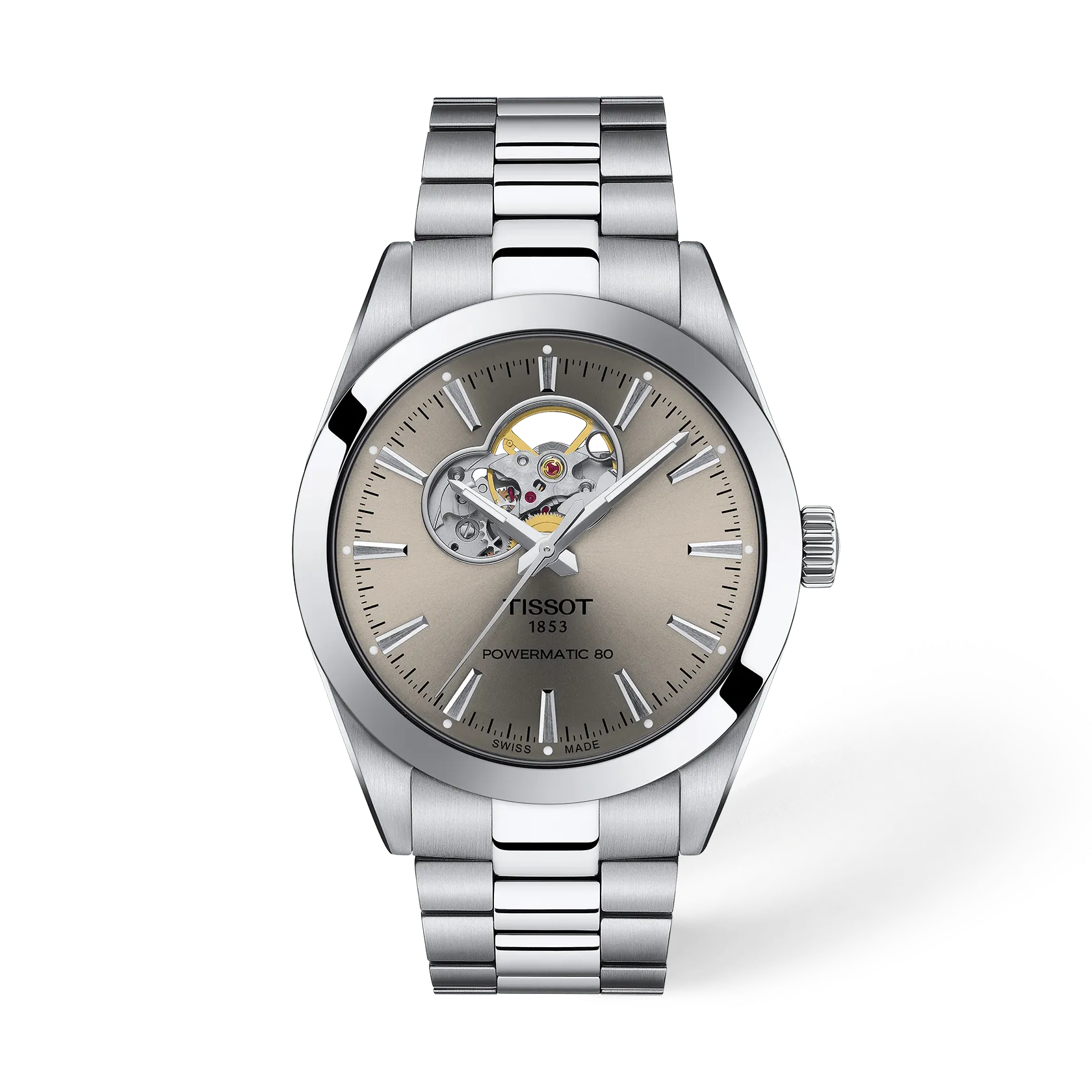 Tissot Gentleman Open Heart 40mm T127.407.11.081.00 Watch for Men
