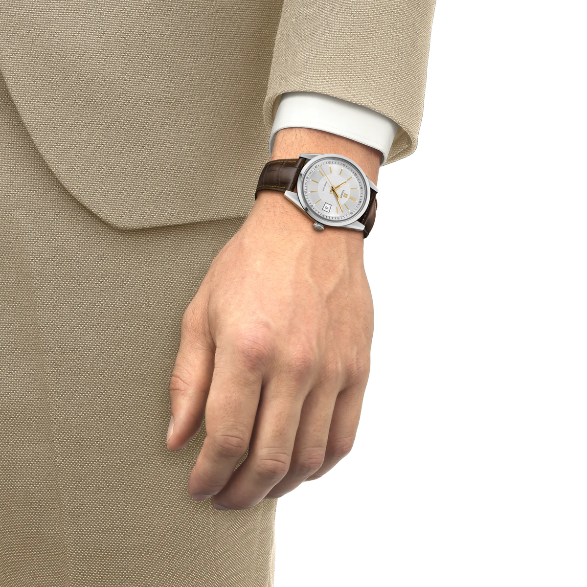 Tissot Visodate 39mm T157.407.16.031.00 Unisex Watch - on the wrist