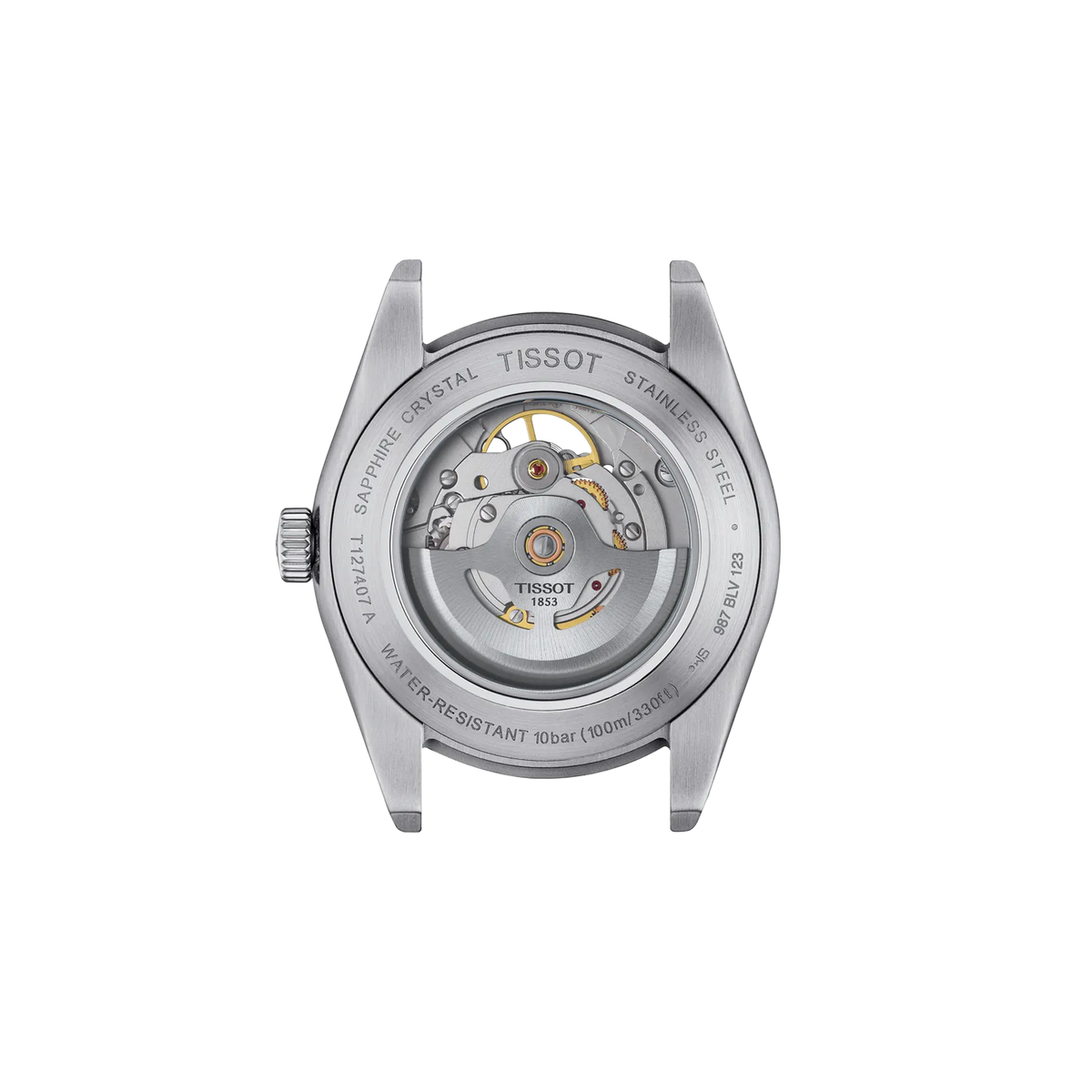 Tissot Gentleman Open Heart 40mm T127.407.11.041.01 Watch for Men - case-back view