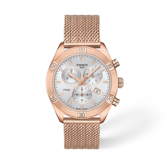 Tissot PR 100 Sport Chic 38mm T101.917.33.031.00 Watch for Women - front view