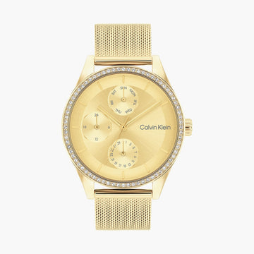 CALVIN KLEIN Spark Women Multifunctional Watch with Mesh Strap - 25100011