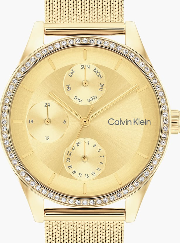 CALVIN KLEIN Spark Women Multifunctional Watch with Mesh Strap - 25100011