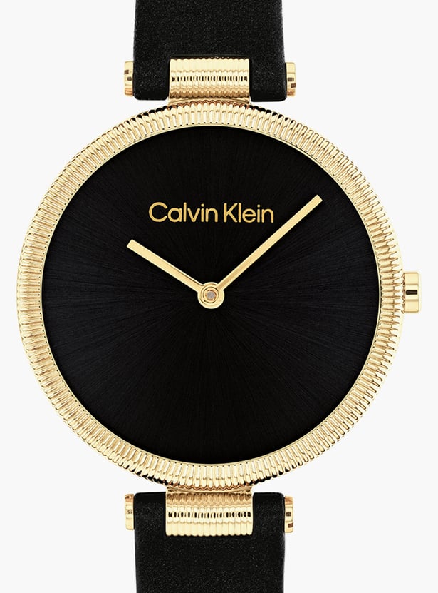 CALVIN KLEIN Gleam Women Analog Watch with Leather Strap - 25100017