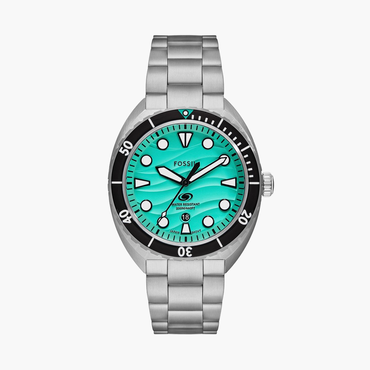 FOSSIL Breaker Three-Hand Date Stainless Steel Watch  FS6066