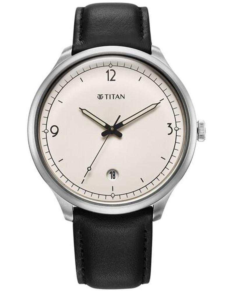 Titan 10023SL05 Timeless Treasures Quartz White Dial Men's Watch