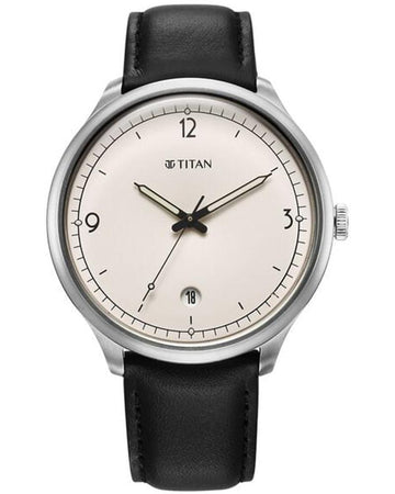 Titan 10023SL05 Timeless Treasures Quartz White Dial Men's Watch