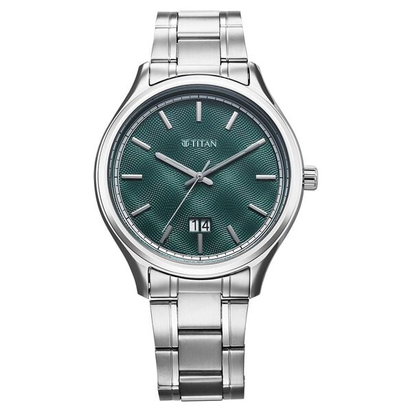 Titan 10033SM03 Stainless Steel Strap Watch For Men