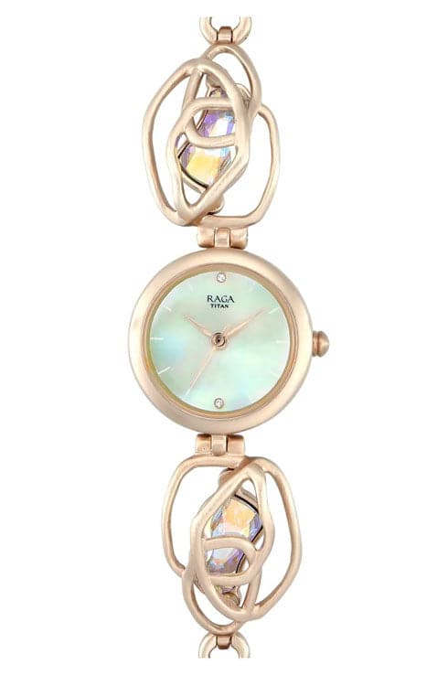 Titan Tangle By Raga Mother Of Pearl Dial Women's Watch 95099WM01 - Kamal Watch Company