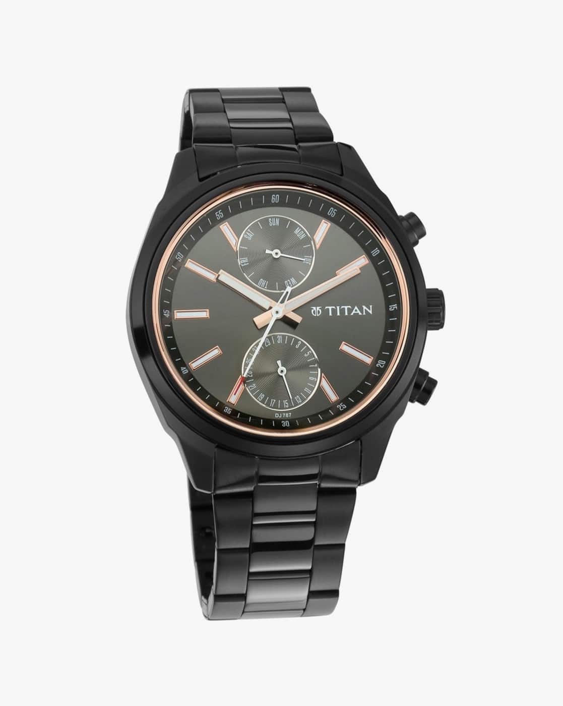 Titan NQ1733NM01 Neo All Black Analog Watch - For Men
