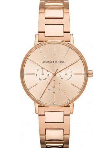 Armani Exchange Lola Multi-Function Rose Dial Ladies Watch - Kamal Watch Company
