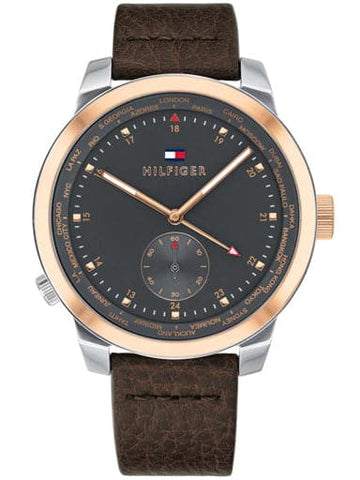Tommy Hilfiger Grey Dial Denim Pinnacle Men's Watch TH1791554 - Kamal Watch Company