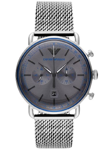 Emporio Armani Chronograph Stainless Steel Watch - Kamal Watch Company