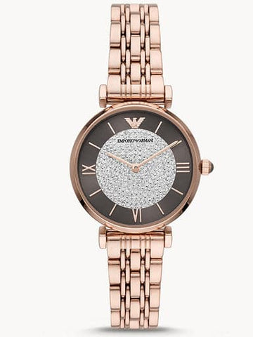 Emporio Armani Two-Hand Rose Gold Stainless Steel Watch AR11402I - Kamal Watch Company