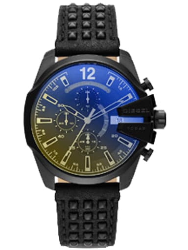 Baby Chief chronograph black leather watch DZ4567I - Kamal Watch Company