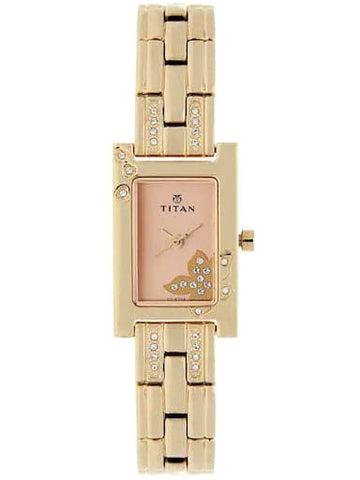 Titan Rose Gold Dial Rose Gold Metal Strap Women's Watch NN9716WM01 - Kamal Watch Company