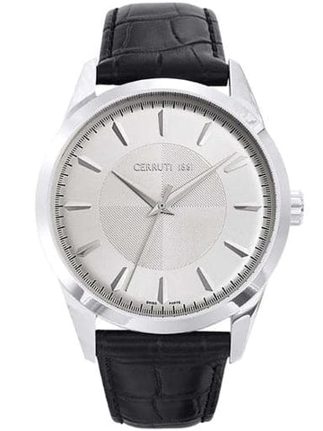 CERRUTI 1881 Men's Watch in Black Leather CRA045A212B CT-640 - Kamal Watch Company