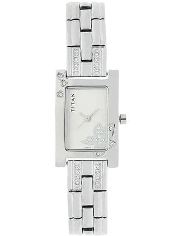 Titan Raga White Dial Silver Metal Strap Women's Watch NN9716SM01 - Kamal Watch Company