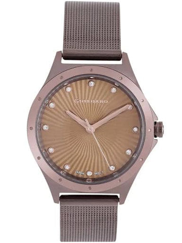 Giordano Womens Brown Dial Metallic Analogue Watch GD-2045-11 - Kamal Watch Company