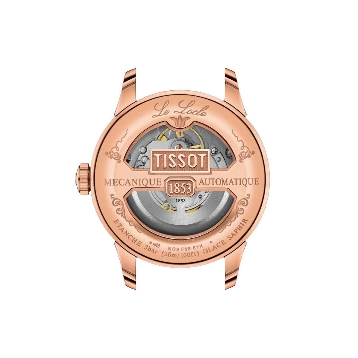 Tissot Le Locle 39.3mm T006.407.33.093.00 Watch for Men - case-back view