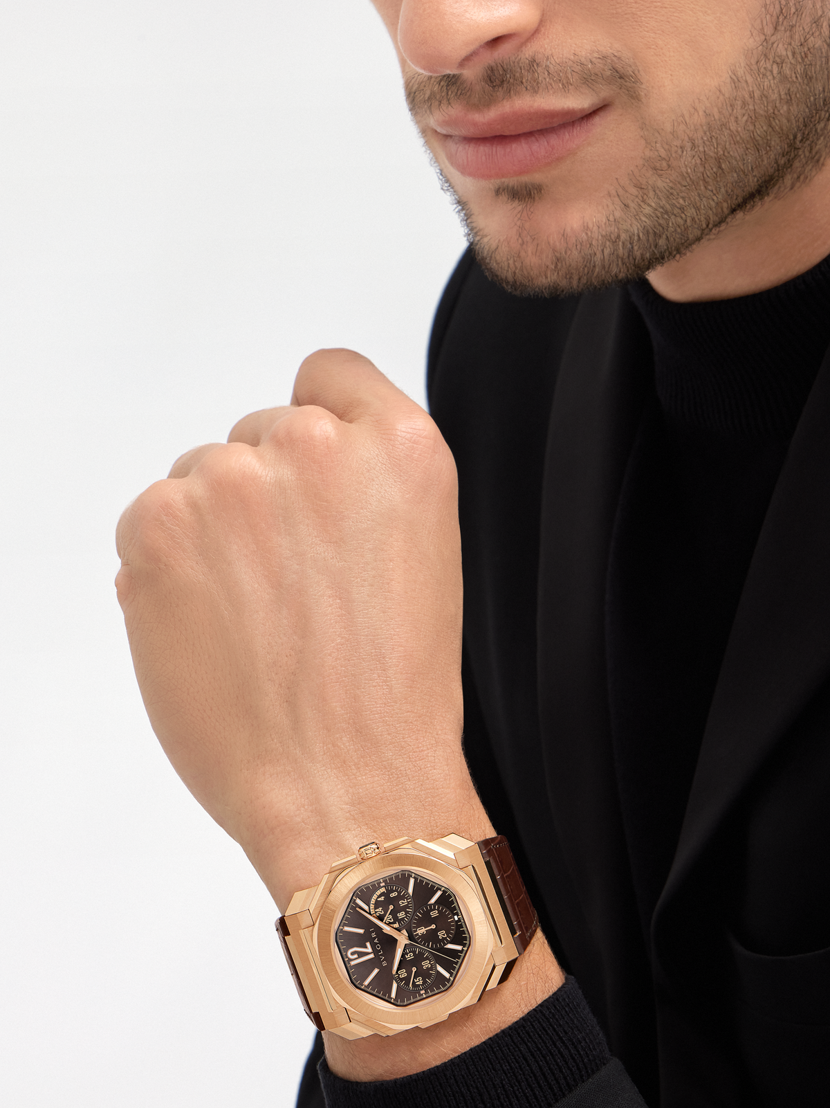 Bvlgari Octo Finissimo Chronograph GMT 103468 – shown on the wrist