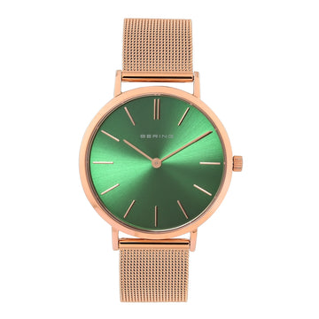 Bering Green Analogue Women’S Watch 14134-368