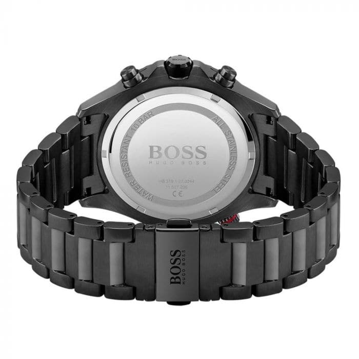 Hugo boss Men Globetrotter Round Black Watches - Kamal Watch Company