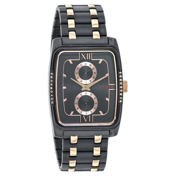 1600KM02 Titan Quartz Analog Black Dial Watch for Men