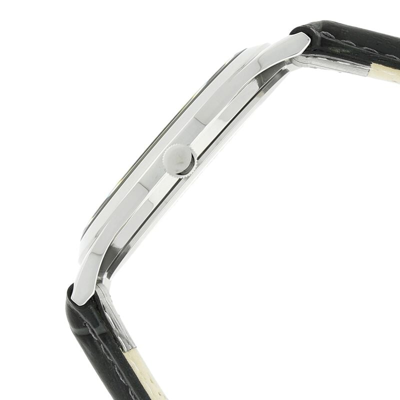 1674SL01 Titan Quartz Analog Grey Dial Leather Strap Watch for Men