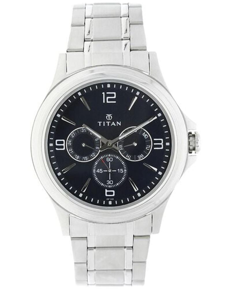 Titan NT1698SM02 Eco steel Eco steel Blue Dial Men's Watch