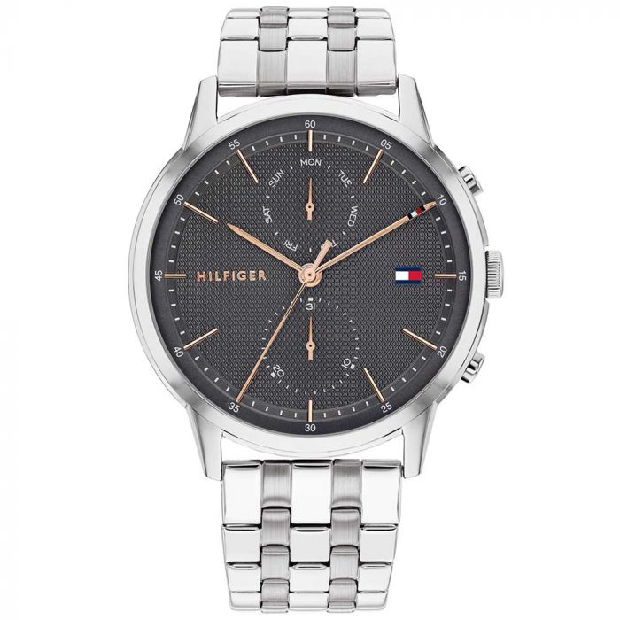 Tommy Hilfiger Men Easton Round Black Watches - Kamal Watch Company