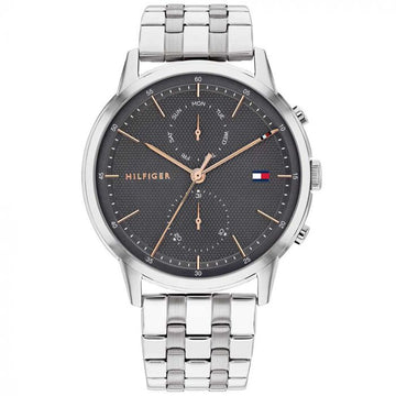 Tommy Hilfiger Men Easton Round Black Watches - Kamal Watch Company