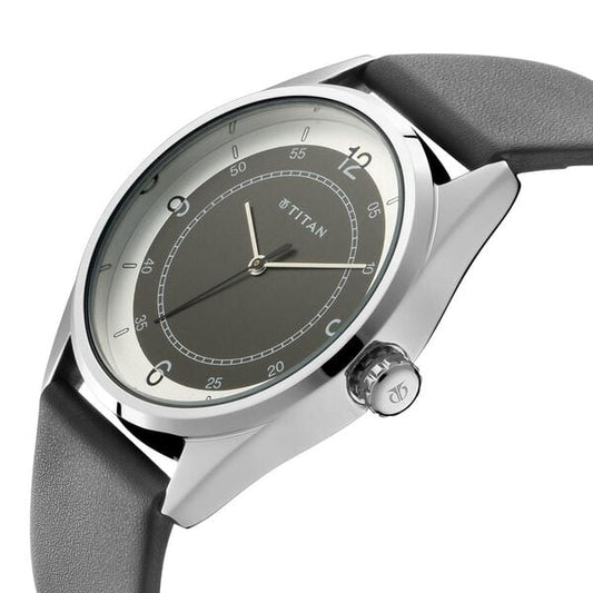 Titan Quartz Analog Multicoloured Dial Leather Strap Watch for Men