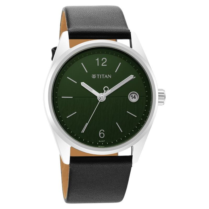 NR1729SL07 Neo Green Dial Analog with Date Watch for Men