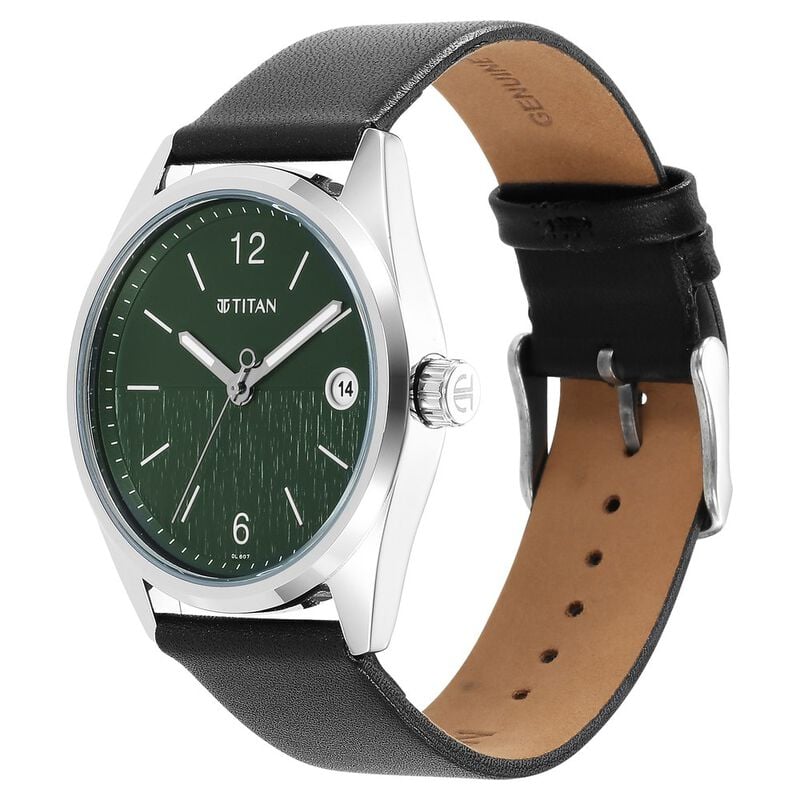 NR1729SL07 Neo Green Dial Analog with Date Watch for Men