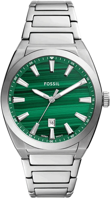 FOSSIL Everett Three-Hand Date Stainless Steel Watch FS6056