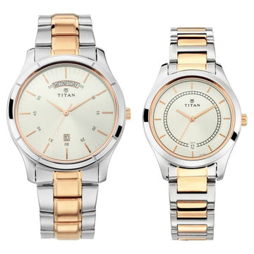 Titan NS17672596KM01P Strap Watch for Couple