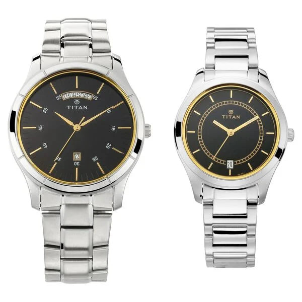 Titan NT17672596SM01 Bandhan Watch for Couple