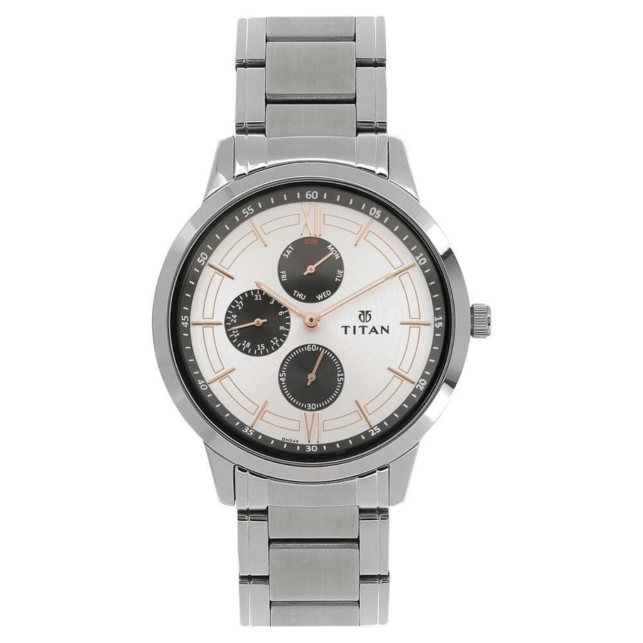 Titan NT1769SM02 Workwear White Dial Men's Watch
